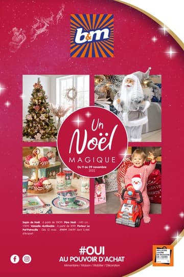 Catalogue B&M France Noël 2022