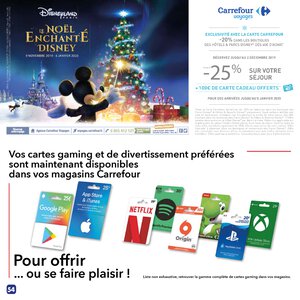Catalogue Carrefour Noël 2019 page 54