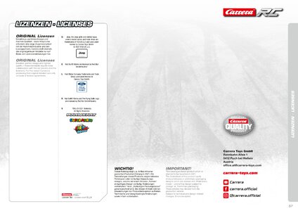 Catalogue Carrera Toys RC 2021 page 57