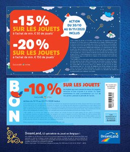 Dépliant des magasins Dreamland Belgique Noël 2020 page 172