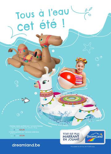 Catalogue Dreamland Belgique Tous À L'eau Cet Été 2019