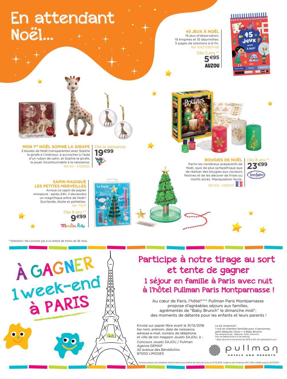 Catalogue Jouets Sajou Noël 2016