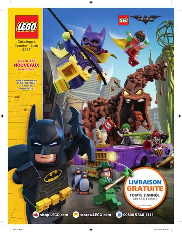 Catalogue LEGO Premier Semestre Janvier À Juin 2017 (Couverture Batman)