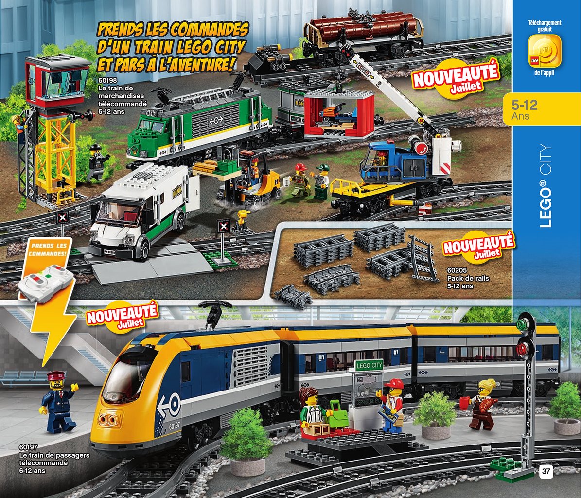 Le train de passagers télécommandé - LEGO® City - 60197 LEGO : King Jouet,  Lego, briques et blocs LEGO - Jeux de construction