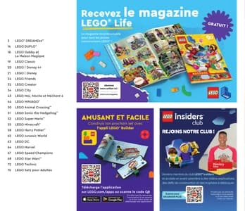 Catalogue LEGO Second Semestre Juillet À Décembre 2024 page 2