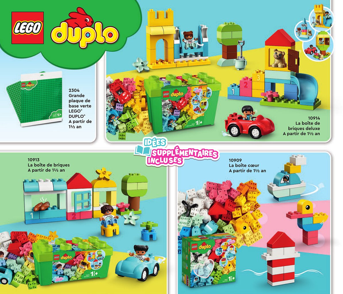Duplo - Plaque de base verte (2304) LEGO