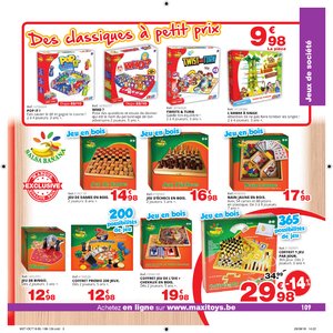 Catalogue Maxi Toys Belgique Noël 2018 page 109