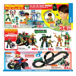 Catalogue Maxi Toys Suisse Noël 2017 page 45