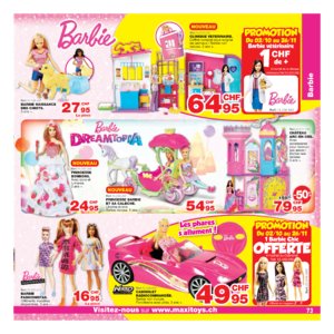 Catalogue Maxi Toys Suisse Noël 2017 page 73
