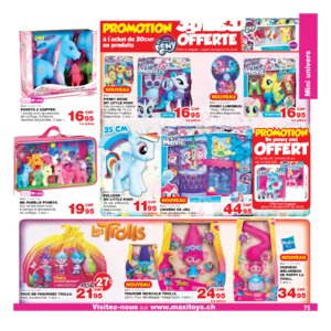 Catalogue Maxi Toys Suisse Noël 2017 page 75