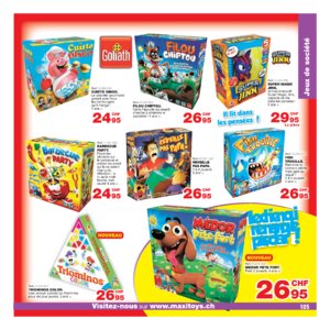Catalogue Maxi Toys Suisse Noël 2017 page 105