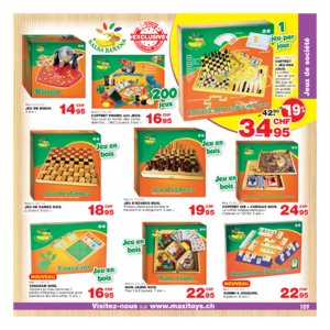 Catalogue Maxi Toys Suisse Noël 2017 page 109