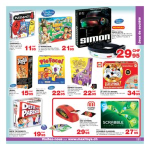 Catalogue Maxi Toys Suisse Noël 2017 page 111