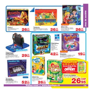 Catalogue Maxi Toys Suisse Noël 2017 page 115