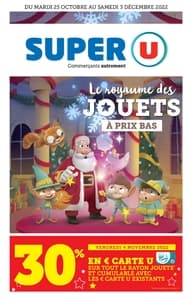 Catalogue Super U France Noël 2022 page 1