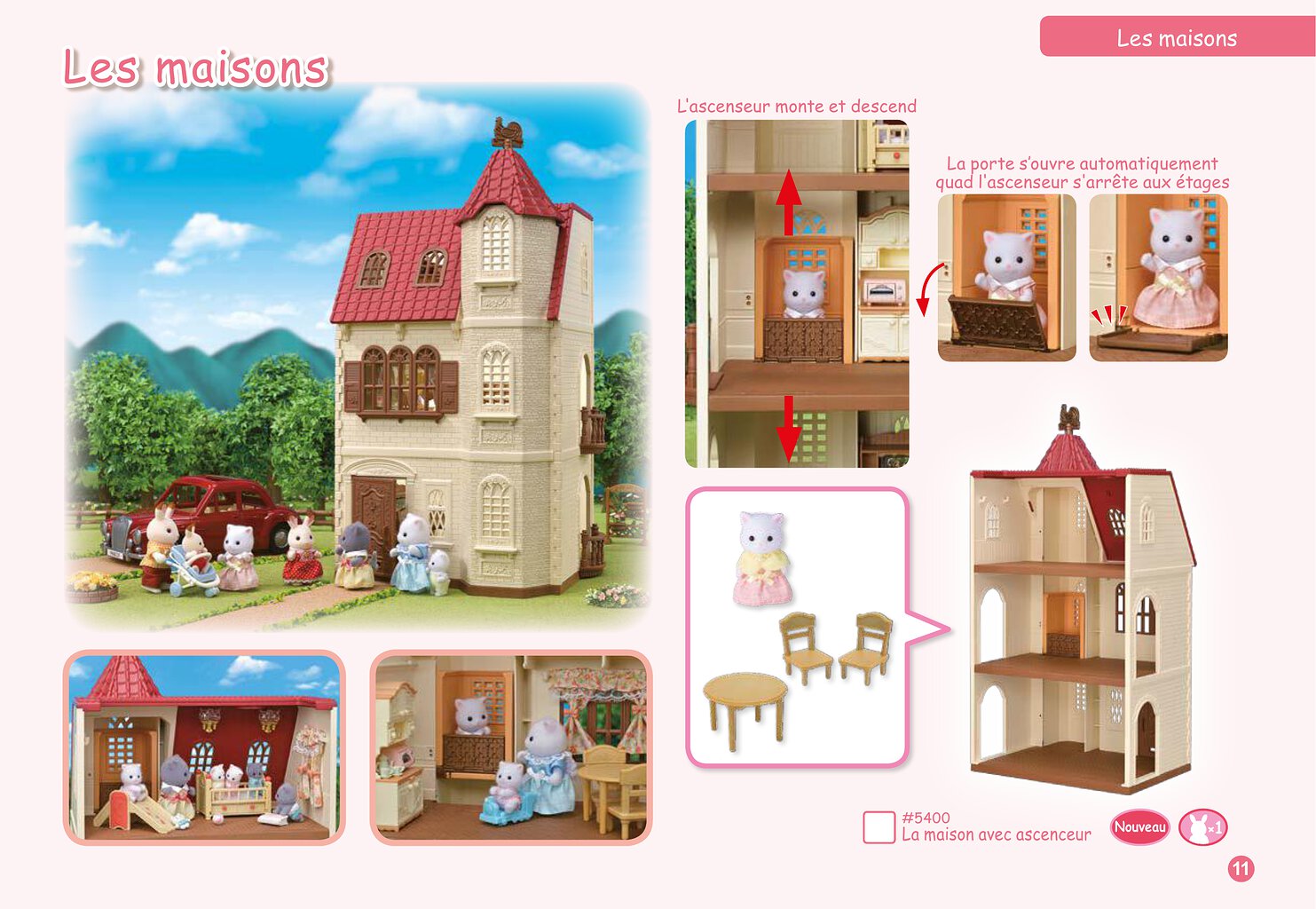 Sylvanian Families: Red Roof Tower Home (5400) : : Jeux et Jouets