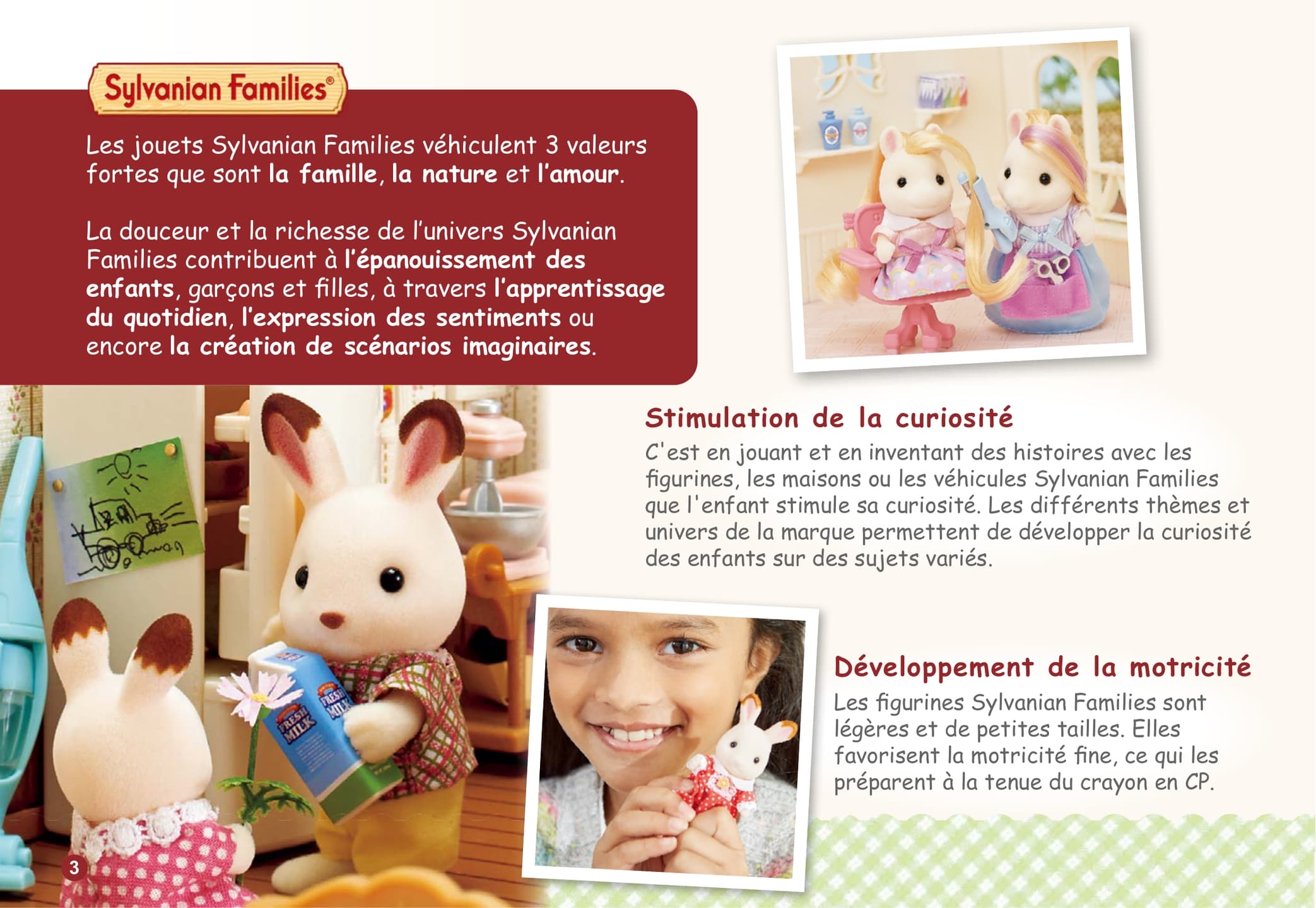 Sylvanian Families - Le Village - La Famille Lapin Chocolat - 4150 - Famille  4 Figurines - Mini Poupées : : Jeux et Jouets