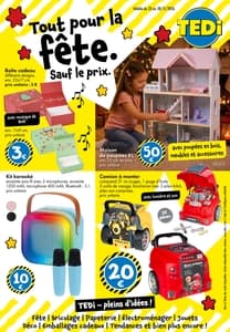 Catalogue TEDi Noël 2026 : jouets et cadeaux à petits prix page 1